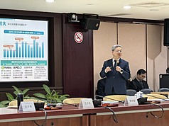 Le ministère de l’Economie a tenu sa conférence de presse annuelle. Le ministre Kung Ming-hsin (龔明鑫) a évoqué la progression des cinq industries de confiance considérées comme prioritaires par le gouvernement (photo CNA)