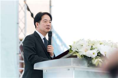 Lai Ching-te a prononcé un discours aux commémorations gouvernementales du 79e anniversaire de l'incident du 28 février 1947. (Photo Palais présidentiel)