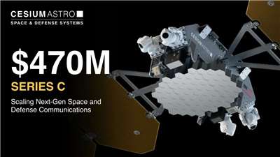 Annonce de CesiumAstro pour sa levée de fonds en série C (photo CesiumAstro)