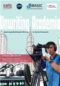 Affiche de la journée "Unwriting Academia" sur les publications académiques multimodales (image : CEFC-IRASEC)