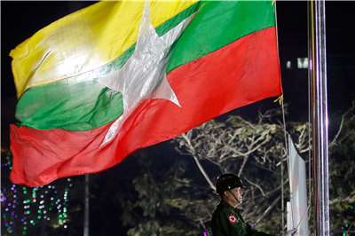 Drapeau du Myanmar (Image : AP)