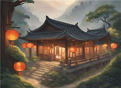 Ilustration d'une auberge ancienne (image générée par IA)