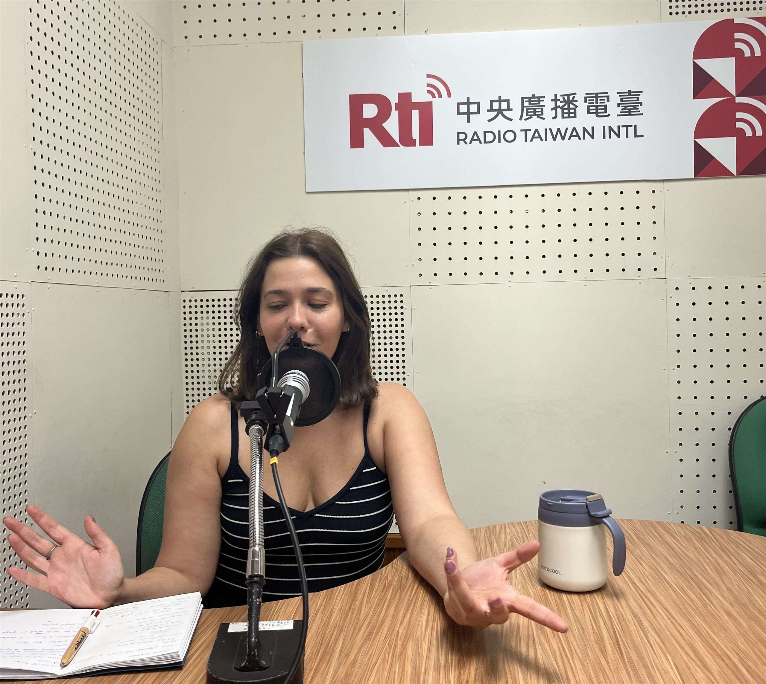 Rebecca Vaissermann à Rti (photo Rti)