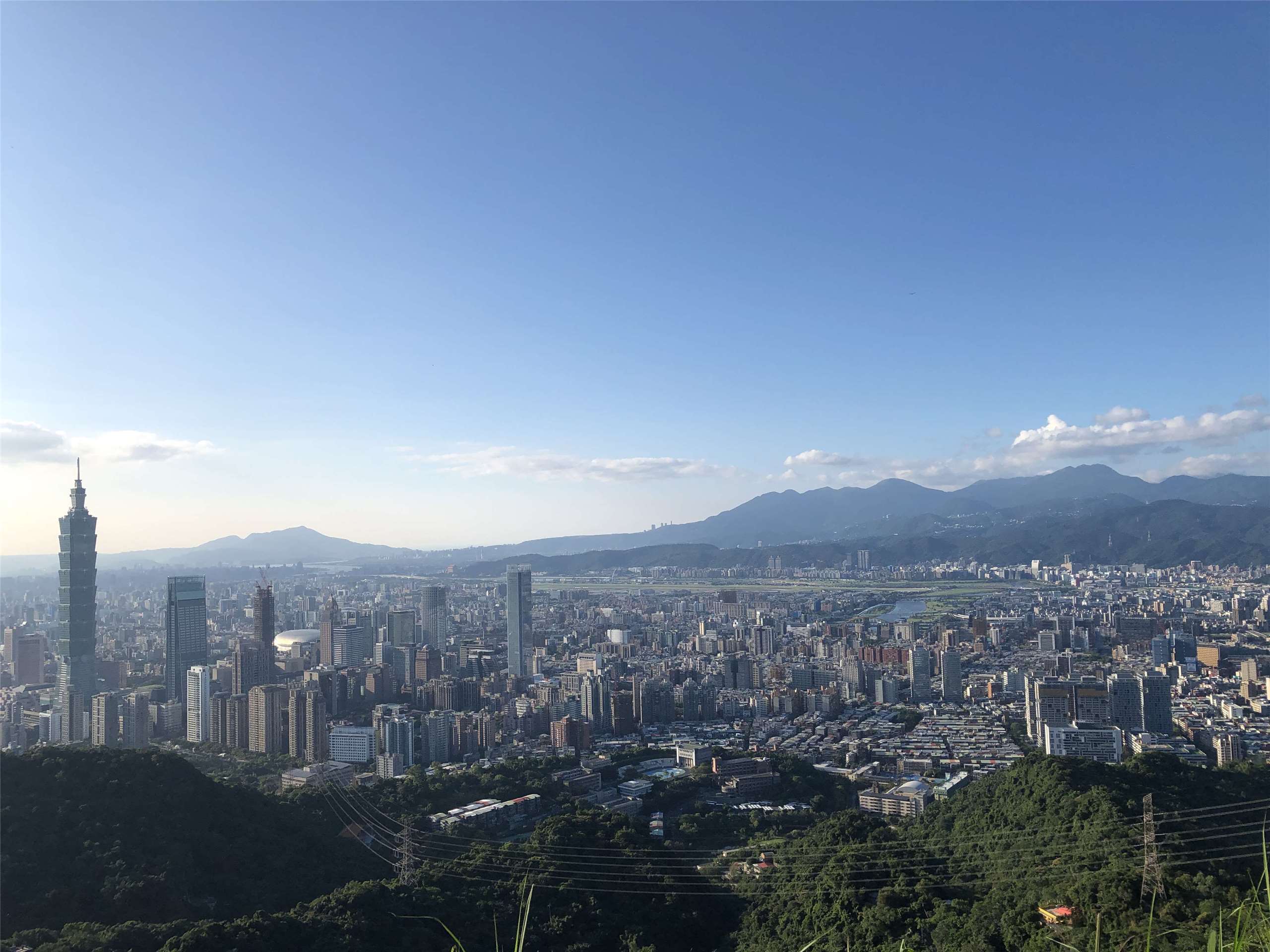Vue sur la capitale taïwnaise, Taipei