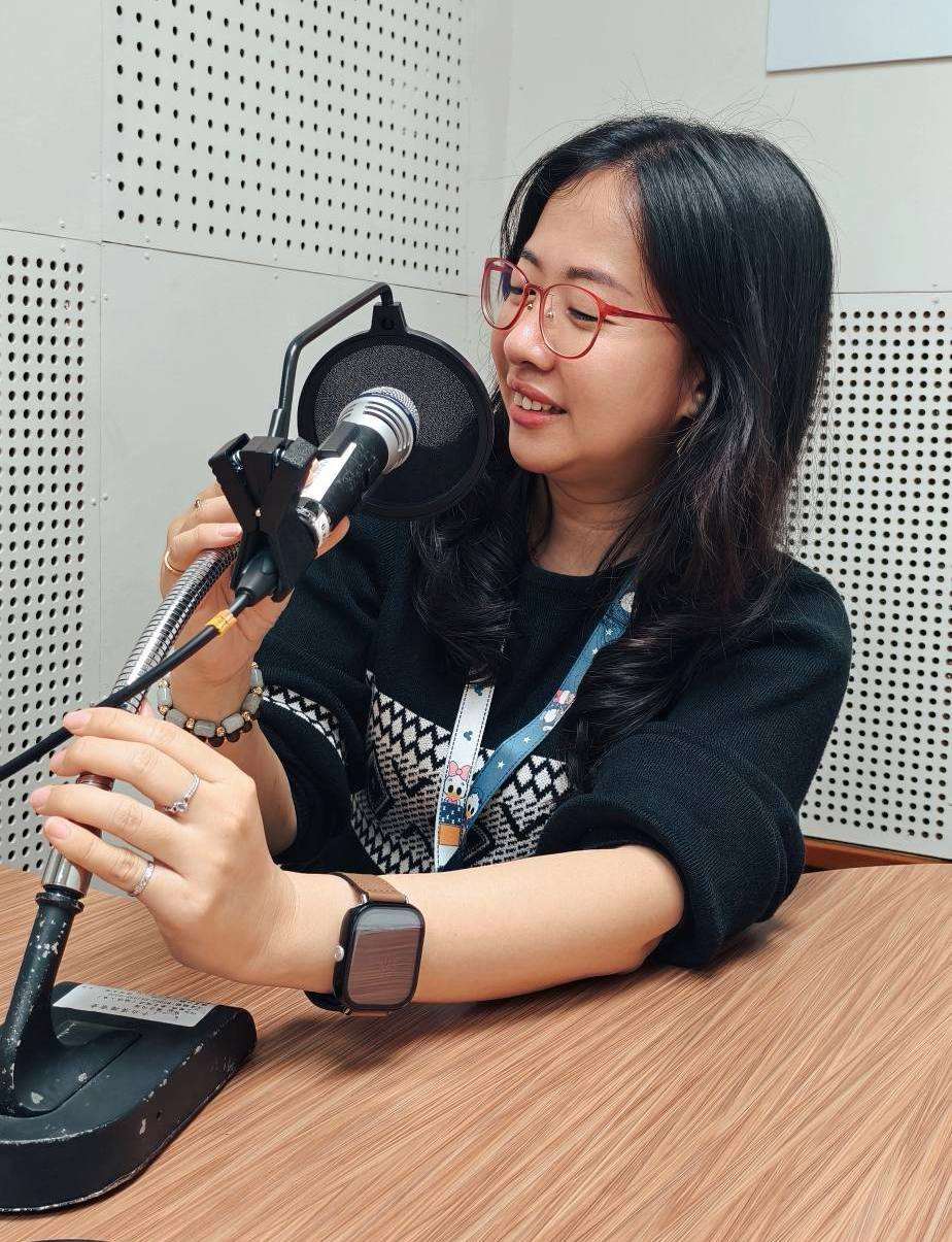 Jesica Lesmanaj interviewée à Rti (photo Rti)