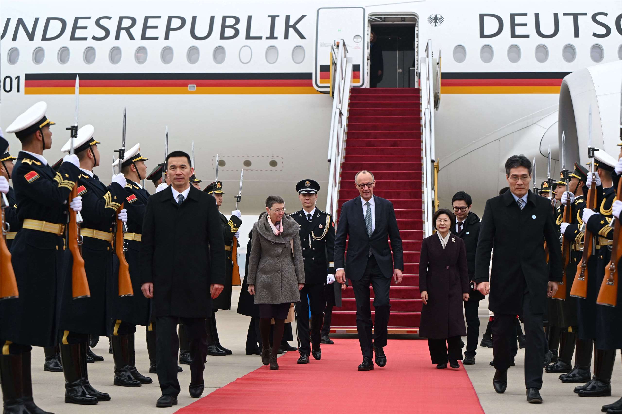 Les relations Allemagne/Chine au prisme de la visite du chancelier Friedrich Merz à Pékin (Image : AFP)