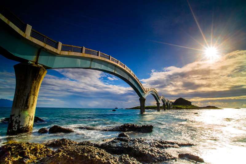 Site touristique de Sanxiantai à Taitung auy lever du soeil (photo : municipalité de Taitung)
