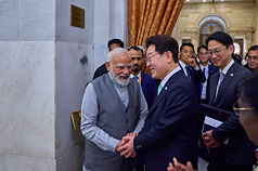 Le président sud-coréen Lee jae-myung achève sa visite d'Etat en Inde (Image : CNA)
