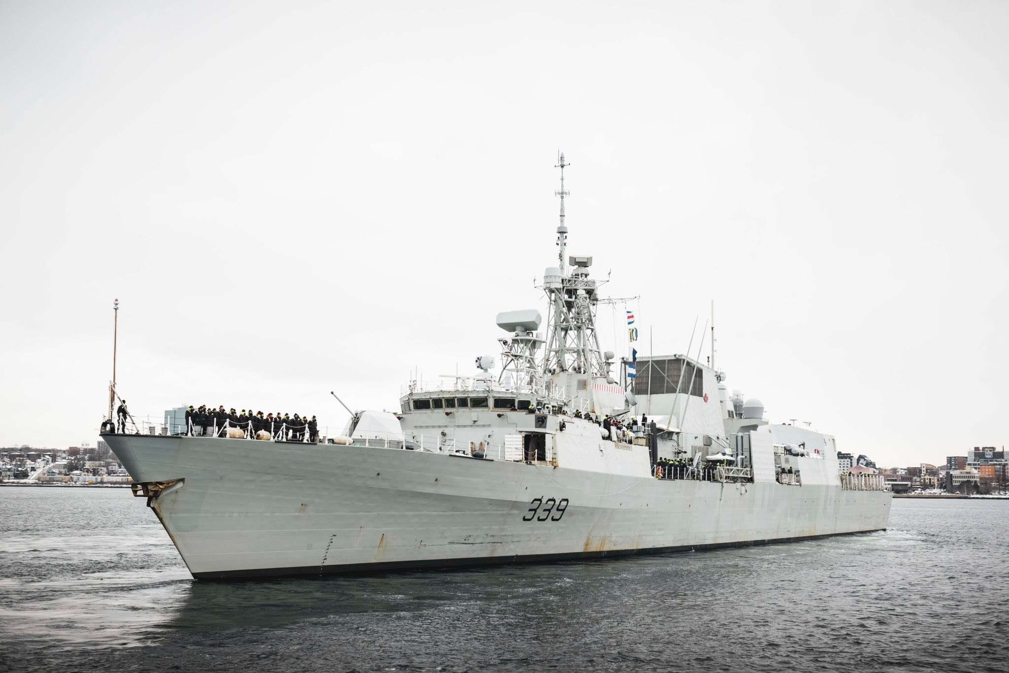 La frégate armée canadienne NCSM Charlottetown (source photo: FB/HMCS.NCSM.Charlottetown)