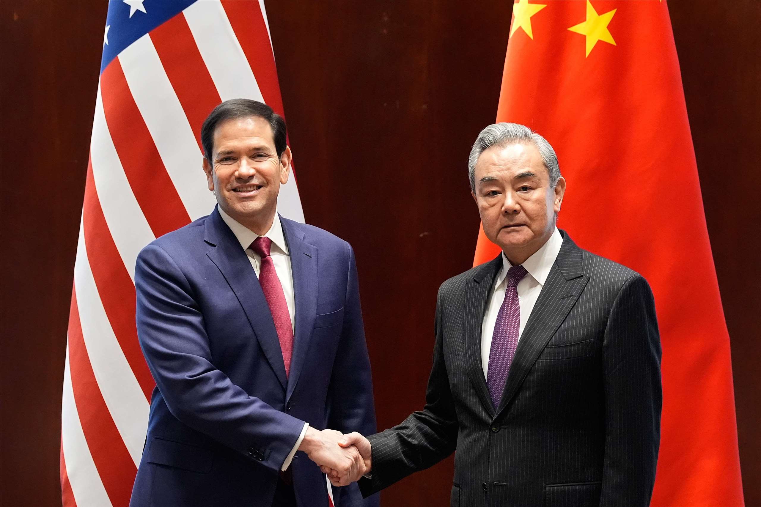 Marco Rubio et Wang Yi le 13 février dernier, lors de la conférence sur la sécurité à Munich (source: AP)