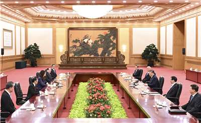 La visite de la dirigeante du KMT en Chine et sa rencontre avec le dirigeant chinois a marqué un épisode important des relations interdetroits (Image : AFP)