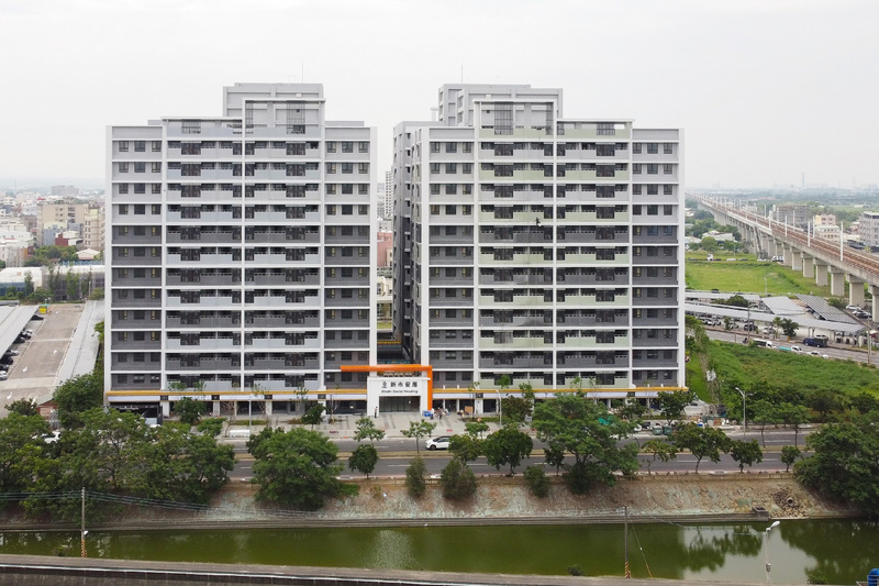 Un ensemble de logements sociaux à Tainan dans le sud de Taïwan (Photo CNA)