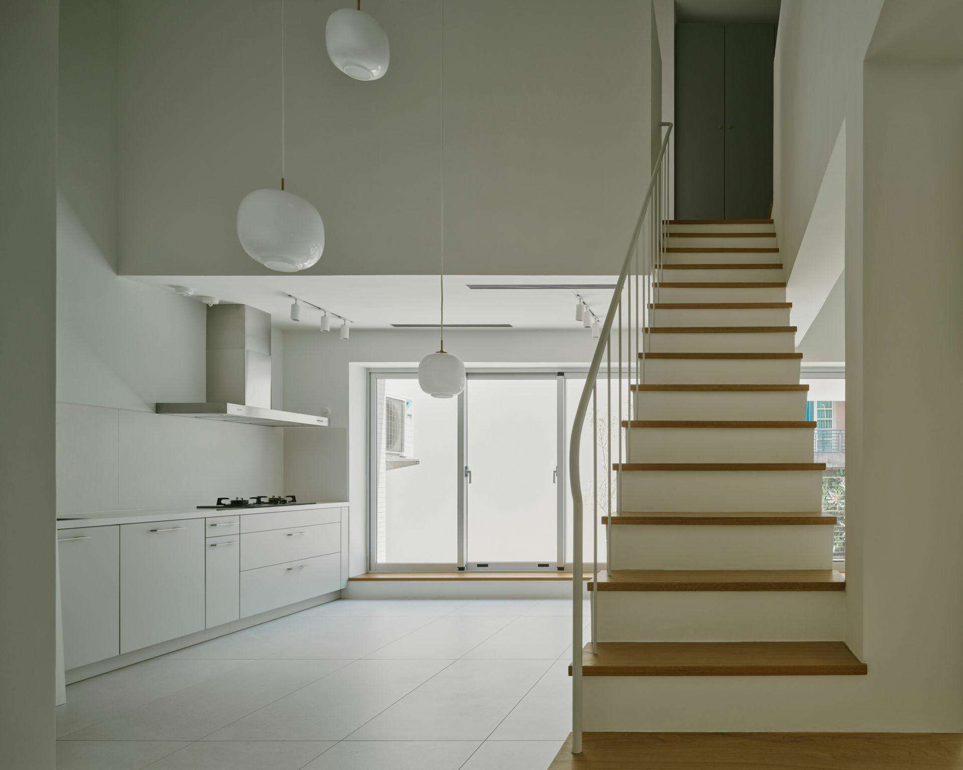 L'escalier central, Photo Studio Millspace - Shen Ting Tseng Architects