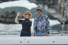 La Vice-Présidente taïwanaise Hsiao Bi-khim aux côtés du Président des îles Palaos, Surangel S. Whipps, Jr. lors de sa visite (photo : CNA)