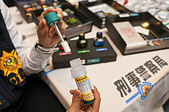 Test rapide de dépistage de drogues dans la salive (Photo CNA)