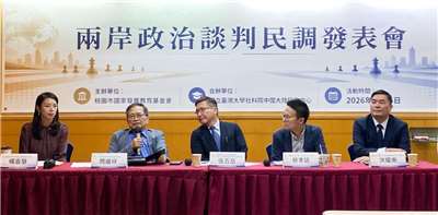 La Fondation éducative pour le développement national de Taoyuan a publié les résultats de ces sondages conduits depuis 2015 lors d’une table ronde sur le thème : « Les deux rives finiront-elles par s’affronter ou par dialoguer ? » (Photo RTI)