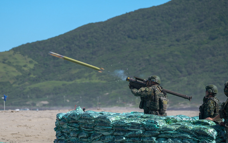 Exercice annuel de tir de missiles de précision sur la base de Jiupeng, dans le comté de Pingtung le 7 juillet 2026 (photo : CNA)