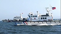Les garde-côtes taïwanais chassent quatre navires de garde-côtes chinois près de Kinmen (Image : CNA)