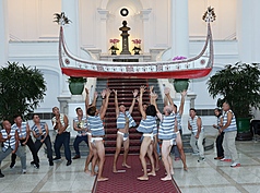 L’équipe de la pirogue Ovayan des Yami (Tao) reçue au palais présidentiel (photo, CNA)