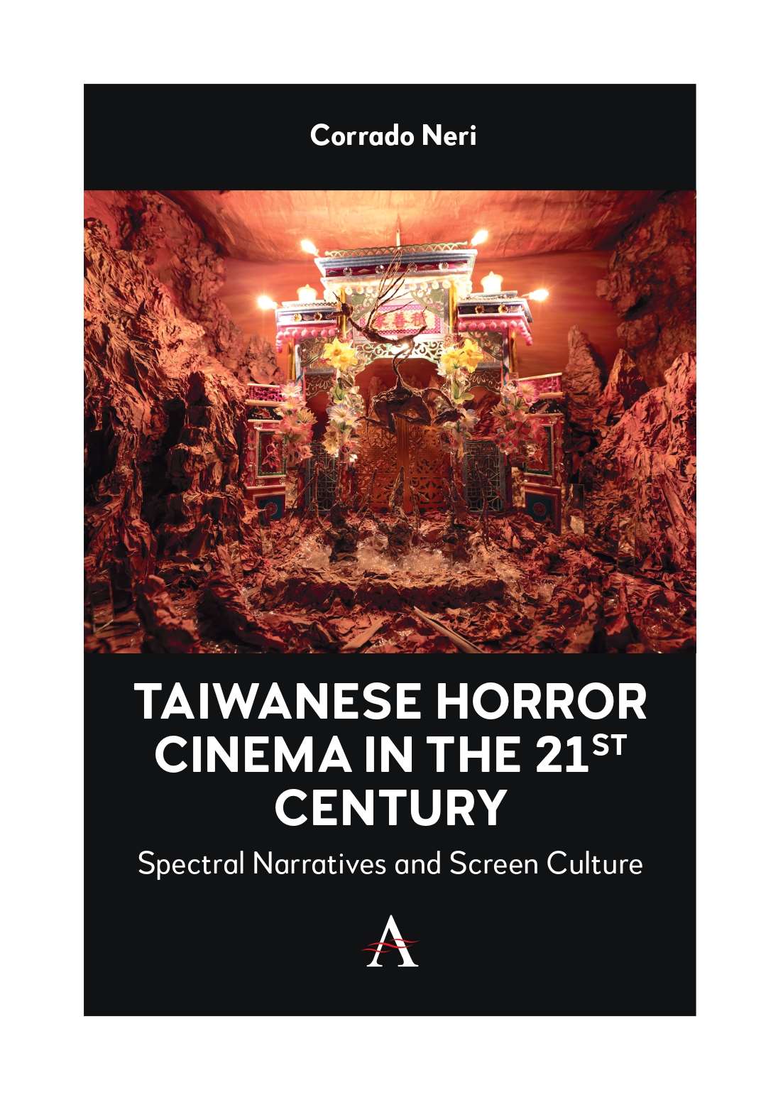 Couverture du livre "Taiwanese Horror Cinema in the 21st Century", par Corrado Neri. (Image tirée d'un film d'animation de Zhang Xu Zhan, aimable crédit)