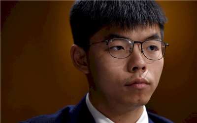 Le militant hongkongais prodémocratie Joshua Wong (source AFP)