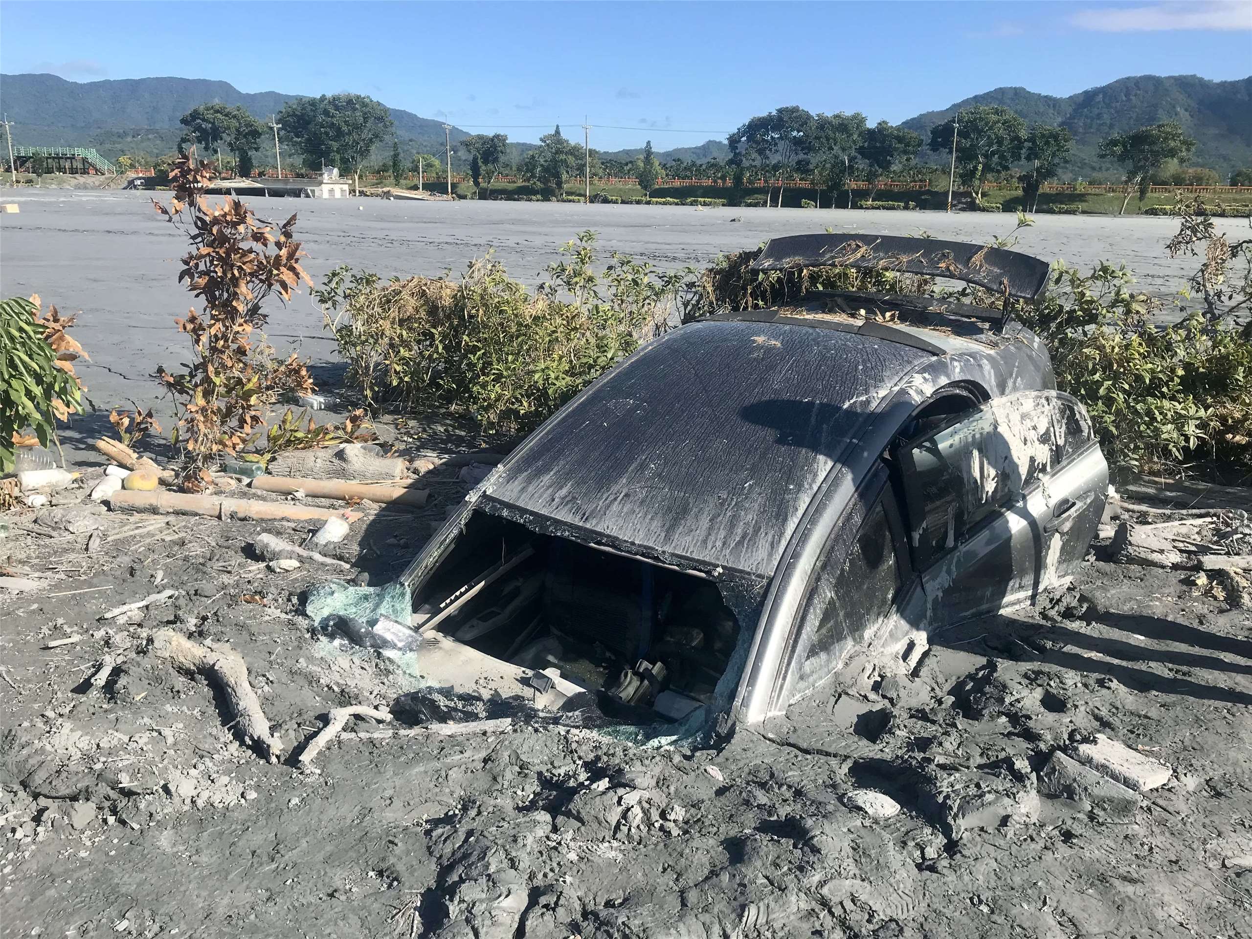 Reportage à Guangfu auprès des bénévoles mobilisés suite aux inondations (Image : Lisa Duffaud)