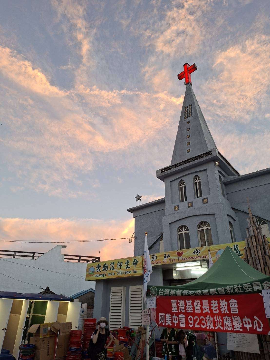 Reportage à Guangfu auprès des bénévoles mobilisés suite aux inondations (Image : Lisa Duffaud)