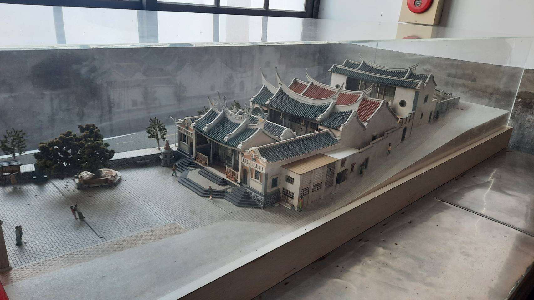 Maquette du temple Tianhou, exposée dans le temple, à Magong, Penghu (photo Rti) 