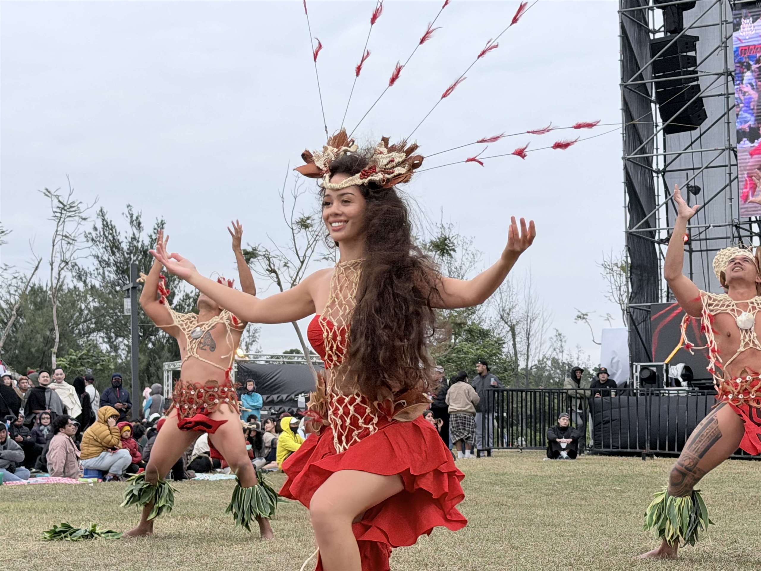Rencontre avec la délégation tahitienne au festival PASIWALI (Image : Lisa Duffaud)