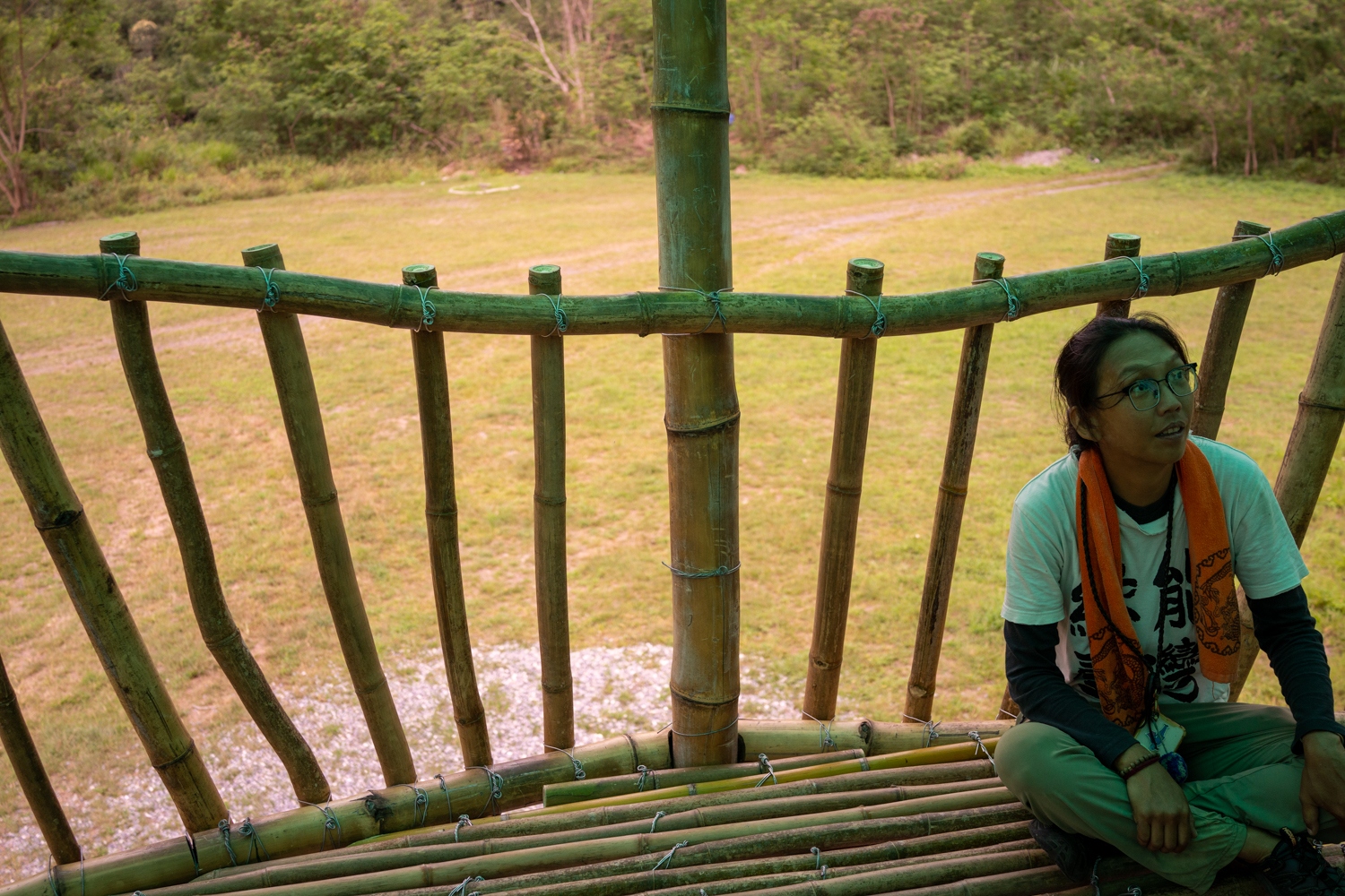 La vue depuis le pavillon de bambou (photo : Sasa)