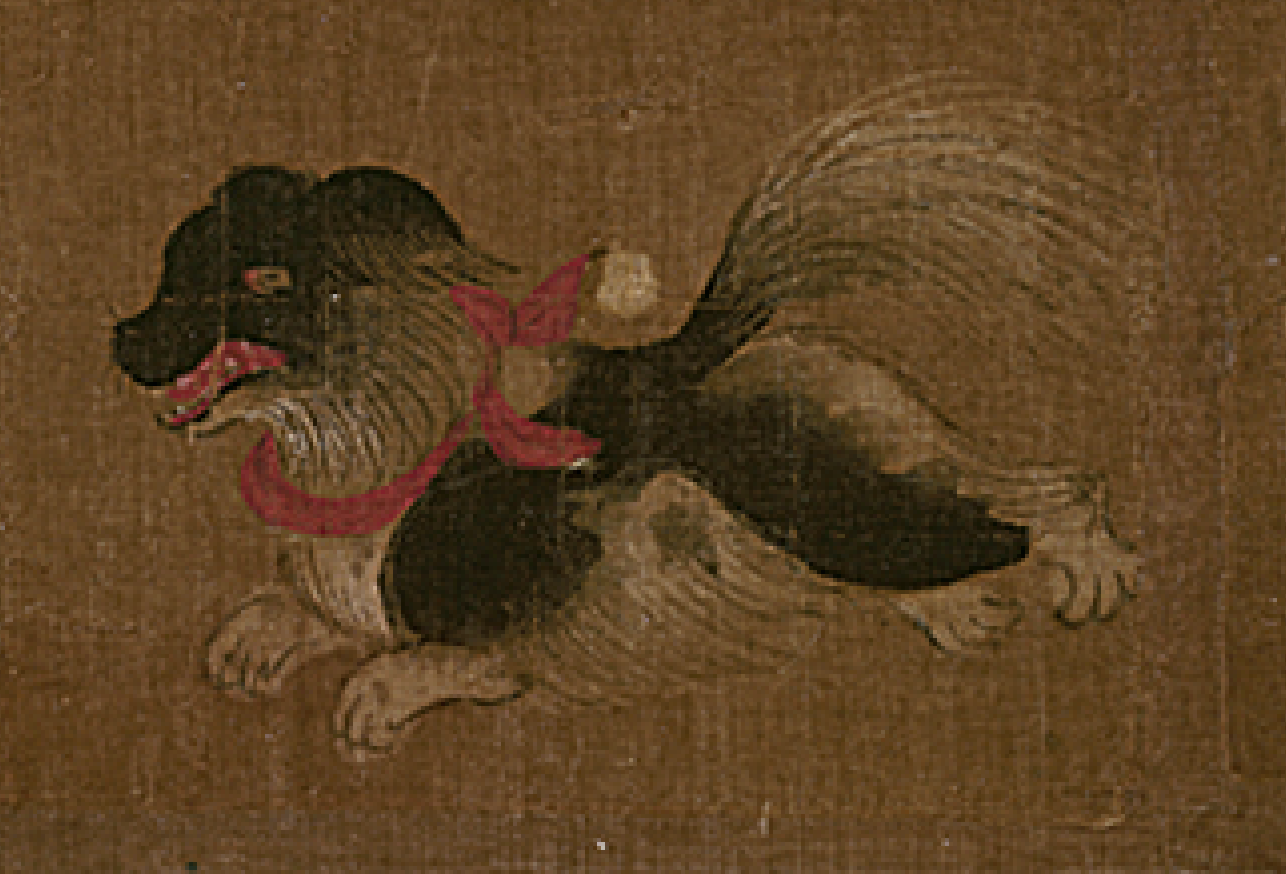 Image 2-3: Dames de la cour aux cheveux ornés de fleurs, détail (source MNP)