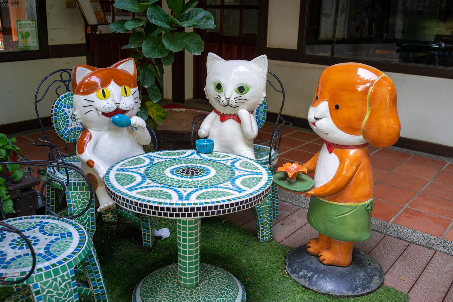 Des céramiques exposées à Bantaoyao, le paradis pour les enfants ! (photo : Sasa)