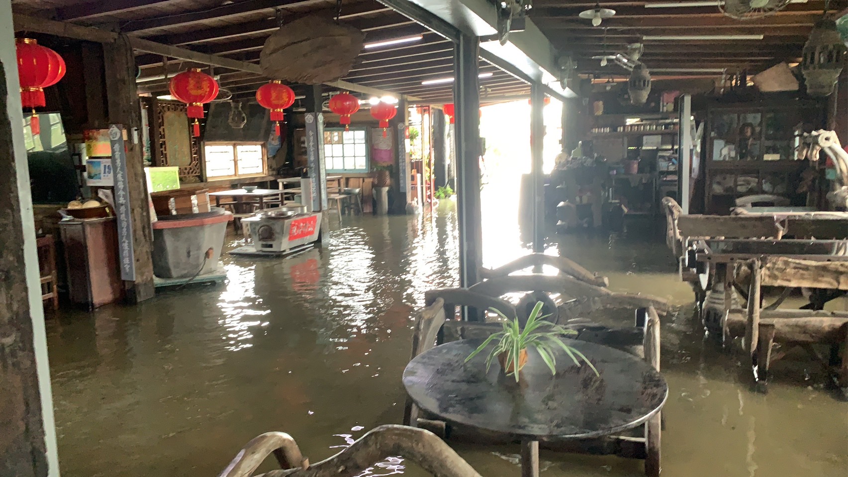 Le Musée de la campagne de Ding Tsai Yuan à Chiayi a subi il y a quelques jours des inondations (photo : musée de la campagne)