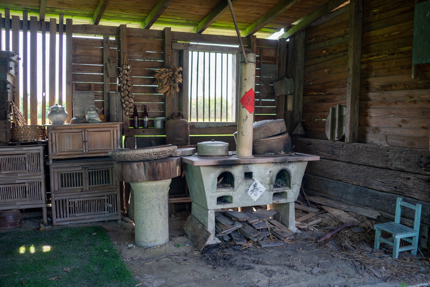Une ancienne cuisine, Musée de la campagne de Ding Tsai Yuan à Chiayi (photo : Sasa)