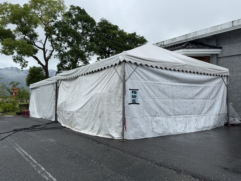 Zone ou sont déposées des victimes non identifiées (Photo CNA)