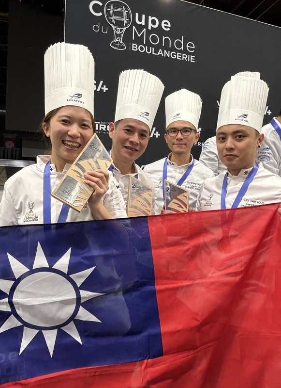 Taïwan sur la 2e marche du podium de la coupe du monde la boulangerie 2026 à Paris (CNA)