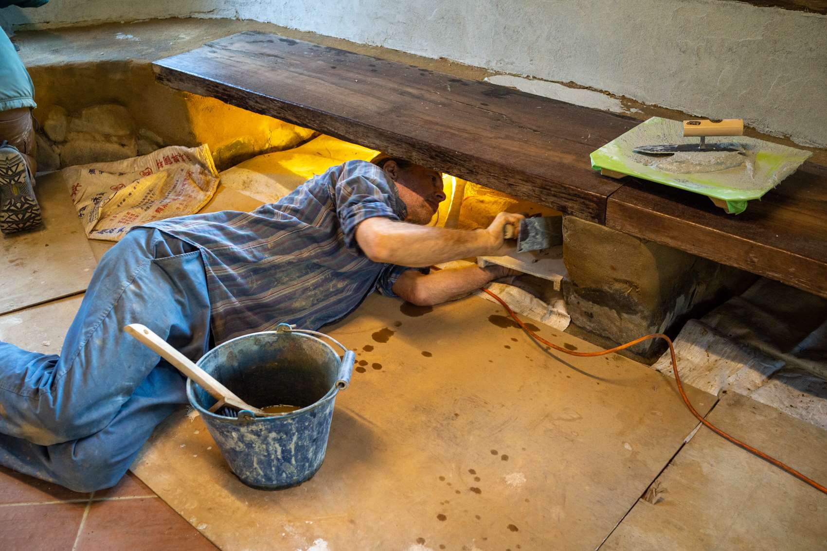 Certains recoins sont difficilement accessibles... (photo : Sasa) 