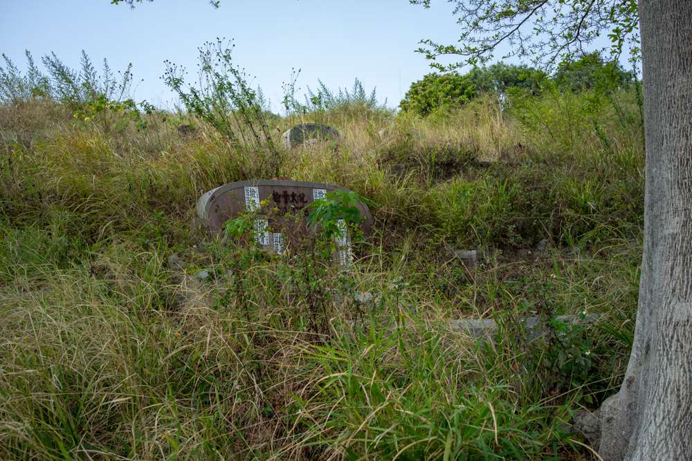 En revanche, d'autres zones sont tellement envahies par les herbes que l'on ne voit presque plus les tombes (photo : Sasa)