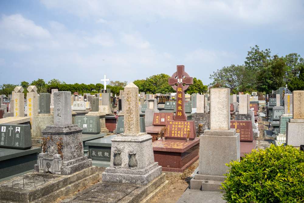 La partie chrétienne du cimetière de Nanshan, Tainan (photo : Sasa)