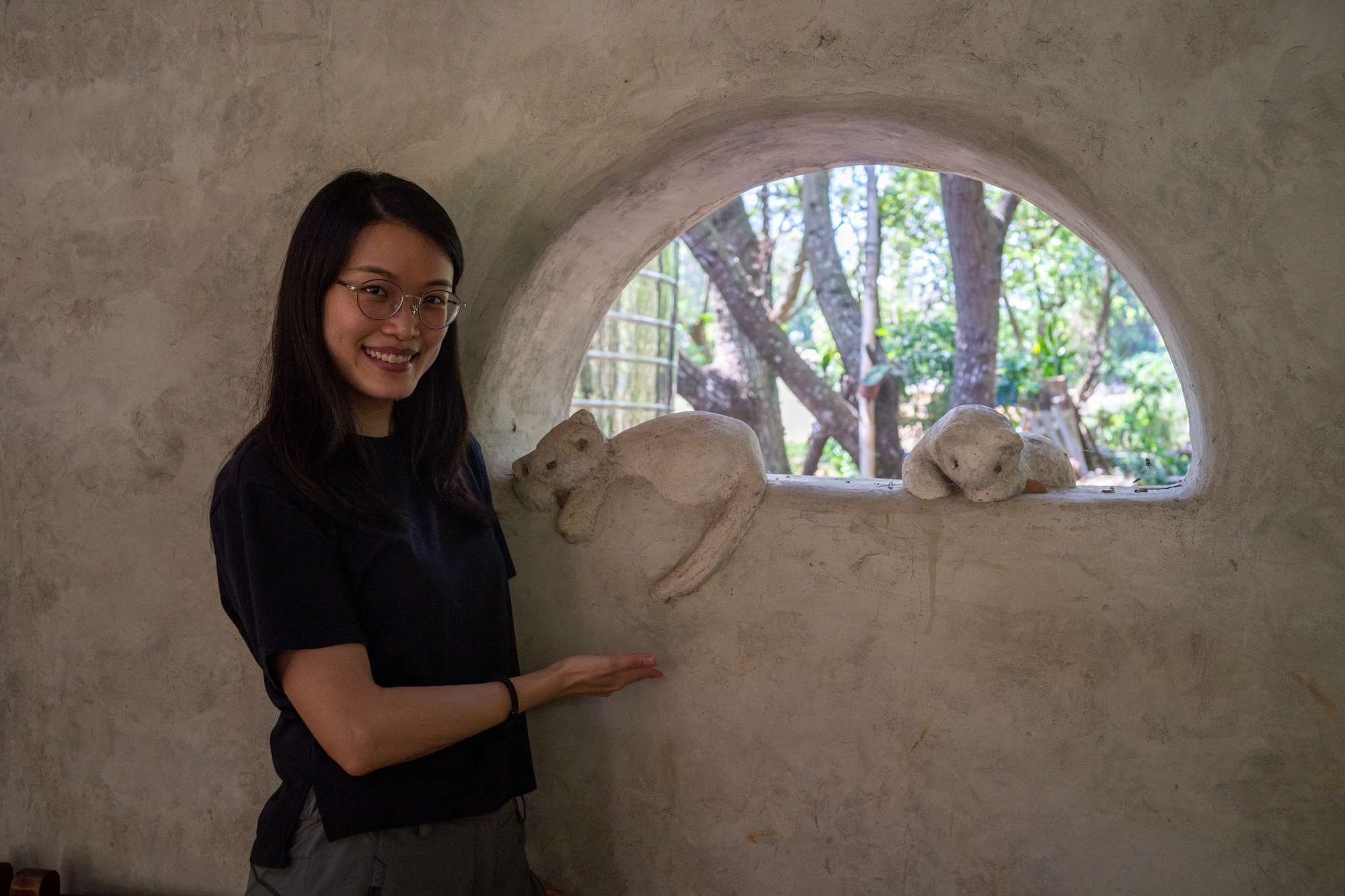 Hsu Chia-wei a suivi les cours de permaculture dans la maison goutte (photo : Sasa)