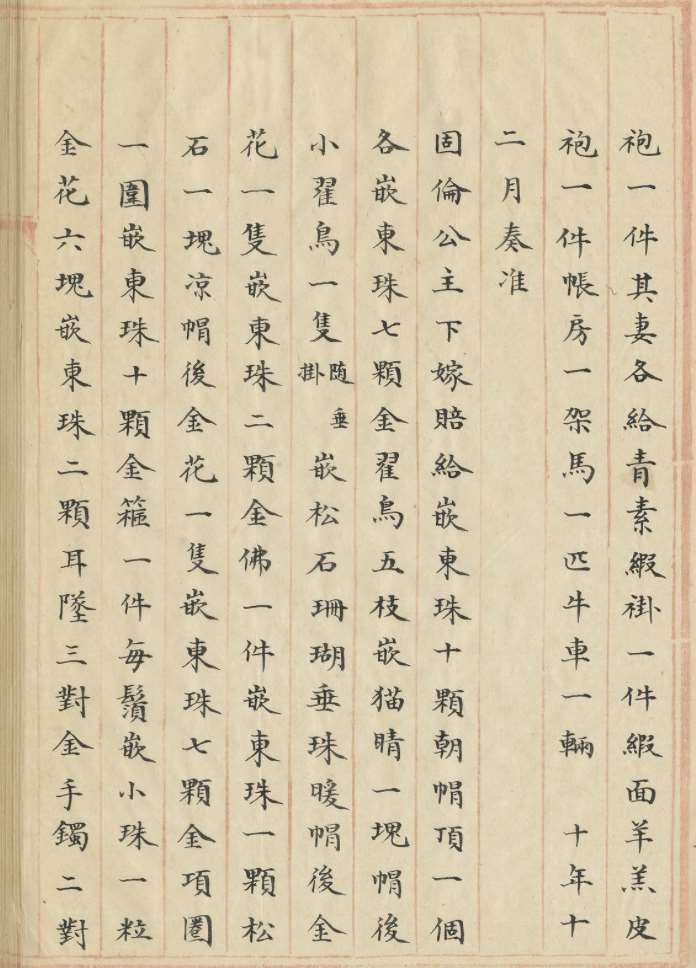Image 4: La liste de dot de la Gurun-i Gungju (Princesse de premier rang) (source MNP)