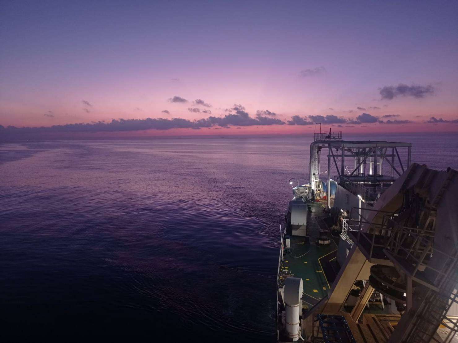 À bord d'un navire câblier (photo : aimable crédit)