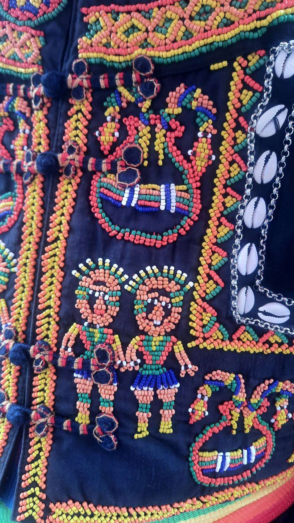Détail de la veste de Tanobake (photo Rti)
