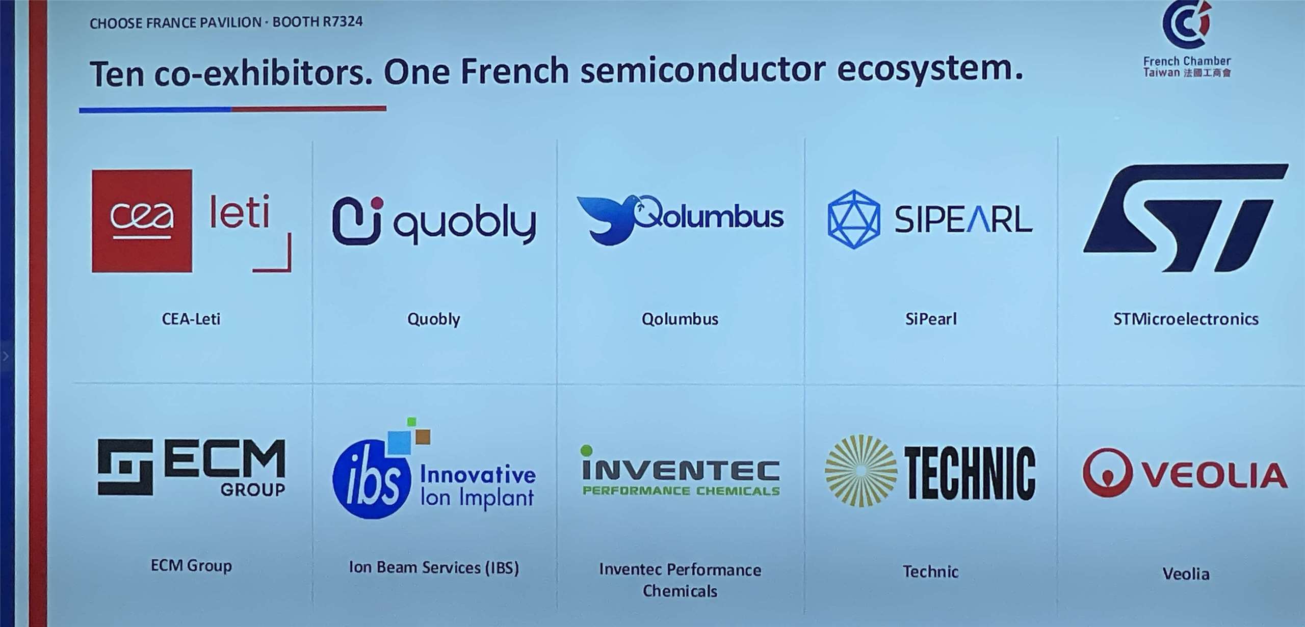 Participation record de 10 instituts, entreprises et startups sur le pavillon français du salon SEMICON Taiwan 2026 (photo Rti)