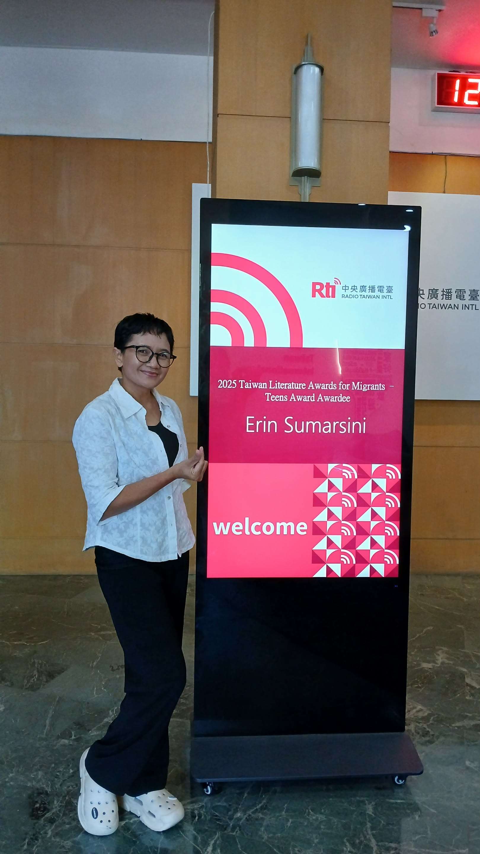 LL Erin Sumarsini (Erin Cipta) saat berkunjung ke Rti