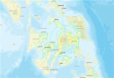 Filipina Dilanda Gempa 6.9SR: Sedikitnya 6 Meninggal, Bangunan Bersejarah Runtuh di Tengah Kepanikan Massal (USGS)