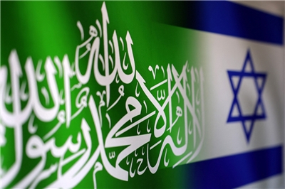 bendera Hamas dan Israel (foto:Reuters)