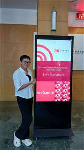 LL Erin Sumarsini (Erin Cipta) saat berkunjung ke Rti