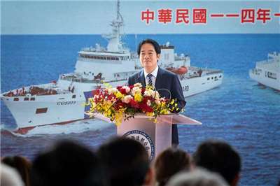 4 Kapal Patroli Fregat Chiayi Berlayar, Presiden Lai: Menunjukan Tekad Hati Taiwan Melindungi Keamanan Maritim Taiwan (Istana Kepresidenan)