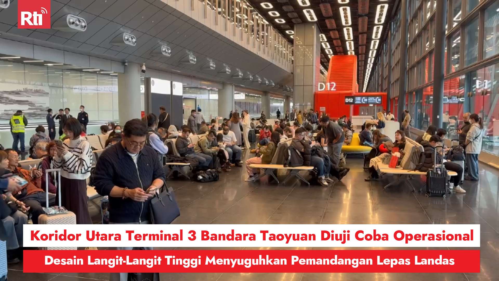 Koridor Utara Terminal 3 Bandara Taoyuan Diuji Coba Operasional, Desain Langit-Langit Tinggi Menyuguhkan Pemandangan Lepas Landas dan Pendaratan (RtiSI)
